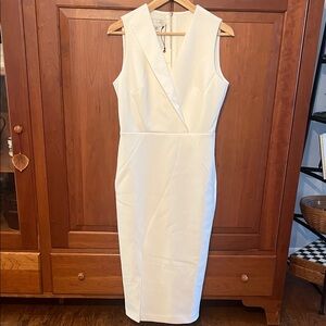 Ted Baker Ivory Midi Dress Size 2
